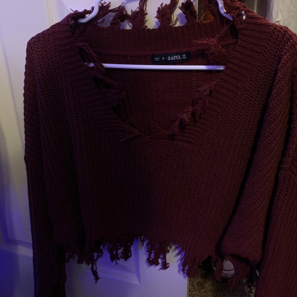 Zaful Crop Sweater